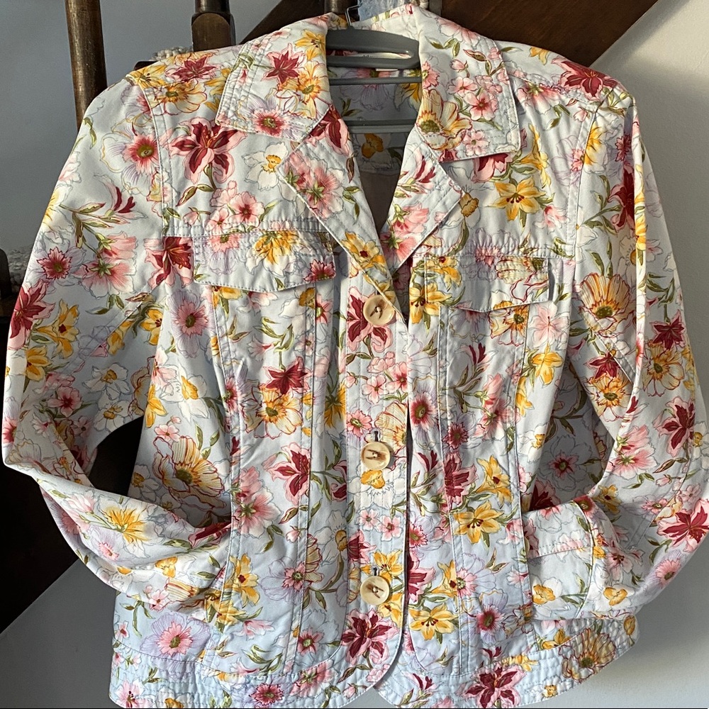 🌻Floral Women's Jacket - Picture 3 of 16